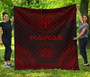 Hawaii Premium Quilt - Hawaii Seal Polynesian Chief Dark Red Version 1