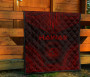 Hawaii Premium Quilt - Hawaii Seal Polynesian Chief Dark Red Version 7