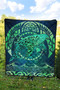 Polynesian Hawaii Premium Quilt - Whale Hawaii Map Green Galaxy 4