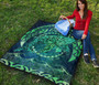 Polynesian Hawaii Premium Quilt - Whale Hawaii Map Green Galaxy 6