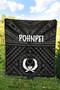 Pohnpei Premium Quilt - Pohnpei Seal With Polynesian Tattoo Style ( Black) 9