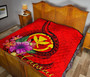Hawaii Polynesian Premium Quilt - Floral With Seal Red 8