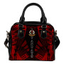 Vanuatu Shoulder Handbag - Polynesian Tattoo Red 1