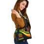 Vanuatu Shoulder Handbag - Reggae Polynesian Tentacle Tribal Pattern 2