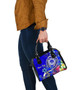 FSM Custom Personalised Shoulder Handbag - Turtle Plumeria (Blue) 6