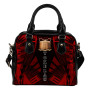 Tokelau Shoulder Handbag - Polynesian Tattoo Red 1