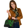 Vanuatu Shoulder Handbag - Cross Style Green Color 5