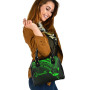 Vanuatu Shoulder Handbag - Cross Style Green Color 6