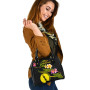 New Caledonia Polynesian Shoulder Handbag - Plumeria Tribal 2