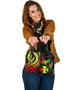 Wallis And Futuna Shoulder Handbag - Reggae Tentacle Turtle 1