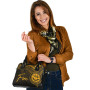 Federated States Of Micronesia Shoulder Handbag - Cross Style Gold Color 5