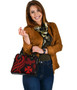 Wallis And Futuna Shoulder Handbag - Red Tentacle Turtle 3