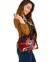 FSM Custom Personalised Shoulder Handbag - Turtle Plumeria (Red) 2