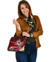 FSM Custom Personalised Shoulder Handbag - Turtle Plumeria (Red) 3