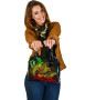 Tahiti Shoulder Handbag - Reggae Shark Polynesian Tattoo 2