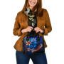 Fiji Custom Personalised Shoulder Handbag - Vintage Tribal Mountain Crest 4