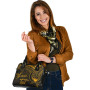 Pohnpei State Custom Personalised Shoulder Handbag - Cross Style Gold Color 5