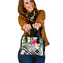 Wallis And Futuna Polynesian Shoulder Handbag - Summer Plumeria (White) 1