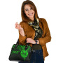 Tahiti Shoulder Handbag - Cross Style Green Color 5