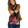 Tahiti Custom Personalised Shoulder Handbag - Turtle Plumeria (Red) 1