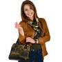 Tokelau Shoulder Handbag - Cross Style Gold Color 5