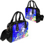 Fiji Custom Personalised Shoulder Handbag - Turtle Plumeria (Blue) 8