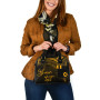 Wallis And Futuna Custom Personalised Shoulder Handbag - Cross Style Gold Color 4
