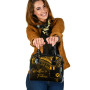 Wallis And Futuna Shoulder Handbag - Cross Style Gold Color 1