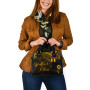 Wallis And Futuna Shoulder Handbag - Cross Style Gold Color 4