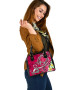 Hawaii Polynesian Shoulder Handbag - Turtle Plumeria (Pink) 2