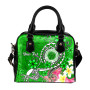 CNMI Custom Personalised Shoulder Handbag - Turtle Plumeria (Green) 9