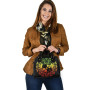 Tonga Polynesian Shoulder Handbag - Tattoo Pattern With Seal Reggae 7