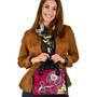 Hawaii Polynesian Shoulder Handbag - Hawaii Seal With Turtle Plumeria (Pink) 1