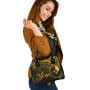 Yap State Shoulder Handbag - Cross Style Gold Color 6