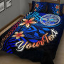 Marshall Islands Custom Personalised Quilt Bed Set - Vintage Tribal Mountain Crest 2