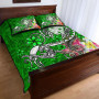 Fiji Quilt Bed Set - Turtle Plumeria (Green) 1