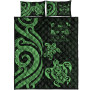 Fiji Quilt Bed Set - Green Tentacle Turtle Crest 5