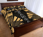 Samoa Quilt Bed Set - Samoa Coat Of Arms Polynesian Yellow Tattoo Style 4