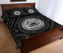 American Samoa Quilt Bed Set - Seal In Polynesian Tattoo Style ( Black) 3