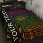 Hawaii Custom Personalised Quilt Bed Set - Hawaii Seal Rocket Style 1