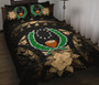 Pohnpei Polynesian Quilt Bed Set Hibiscus Gold 1