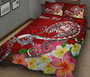 Guam Custom Personalised Quilt Bed Set - Turtle Plumeria (Red) 2