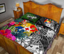 Tonga Quilt Bed Set - Turtle Plumeria Banana Leaf 4