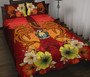 Nauru Custom Personalised Quilt Bed Sets - Tribal Tuna Fish 2