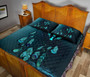Kosrae Polynesian Quilt Bed Set Dreamcatcher Blue 4
