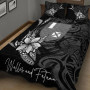 Wallis and Futuna Quilt Bed Set - Fish With Plumeria Flowers Style 1