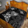 Wallis and Futuna Quilt Bed Set - Fish With Plumeria Flowers Style 4