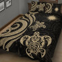 Marshall Islands Quilt Bed Set - Gold Tentacle Turtle 3