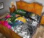 Nauru Quilt Bed Set - Turtle Plumeria Banana Leaf Crest 4