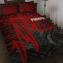 Pohnpei Quilt Bed Set - Pohnpei Seal In Heartbeat Patterns Style (Red) 1